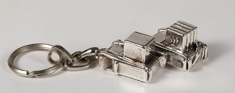 Silver Tfilin Key Chain