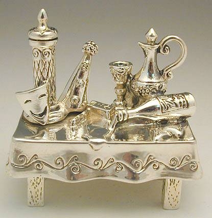 Sterling Silver Purim Table 