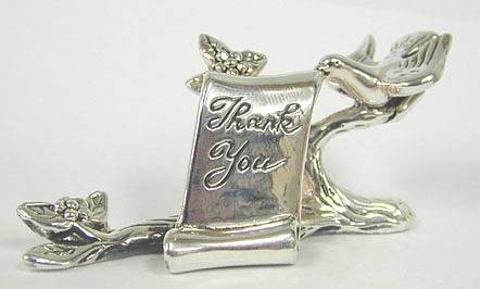Sterling Silver Thank You 