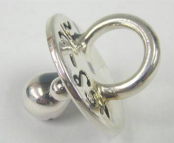  Sterling Silver Small Pacifier