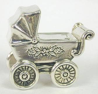Sterling Silver Miniature of Pram 