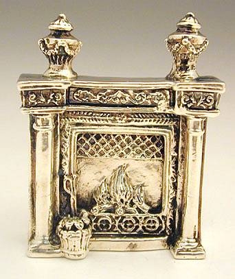 Sterling Silver Fireplace 