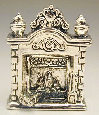 Sterling Silver  Fireplace