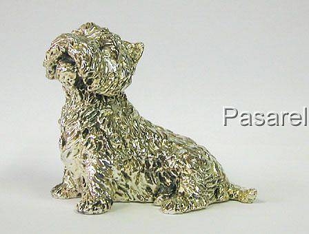 Sterling Silver Terrier Dog Model 