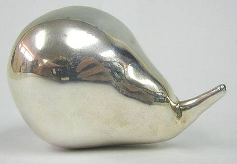Sterling Silver Model of a Pear