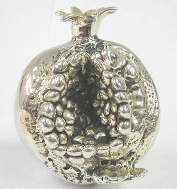 Sterling Silver Model Of A Pomegranate