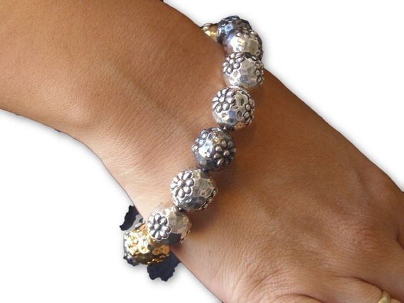 Silver Beads Bracelet