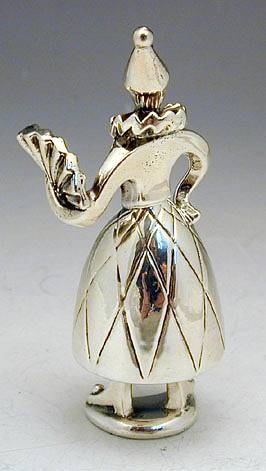 Sterling Silver Female  Clown Miniature