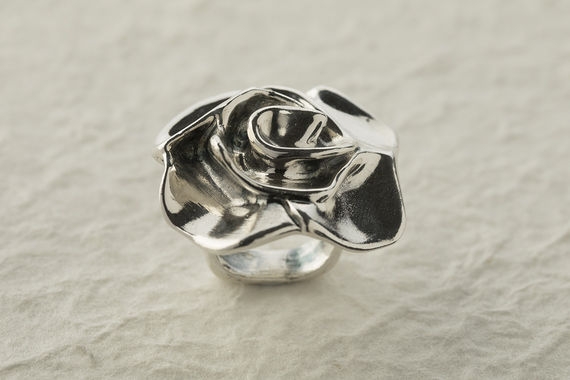 Silver Ring- Rose