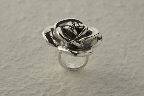 Silver Flower Ring