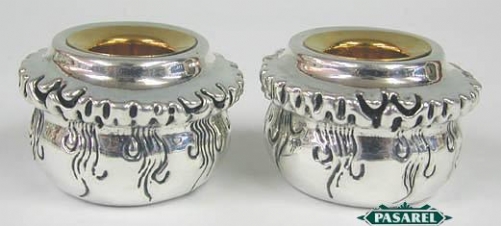 Sterling Silver Small Wall Candlesticks