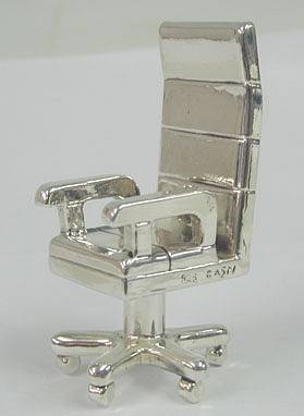 Sterling Silver Chair Card Holder