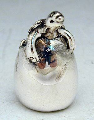 Sterling Silver Hatching Turtle Miniature