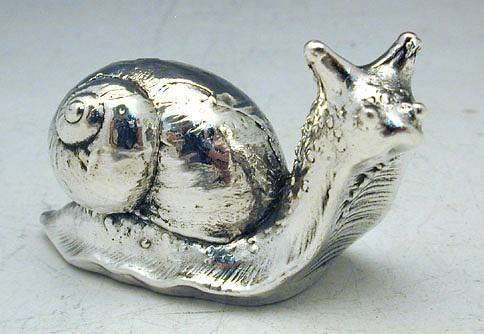 Sterling Silver Snail Miniature