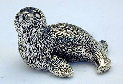 Sterling Silver Baby Seal Miniature