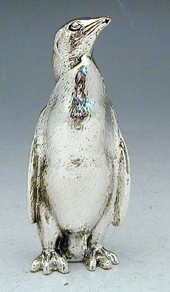  Sterling Silver Penguin Miniature 