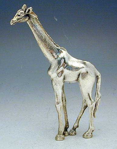 Sterling Silver Giraffe Miniature