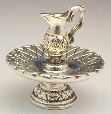 Sterling Silver miniature hand washing / Netilat Yadaim Set 