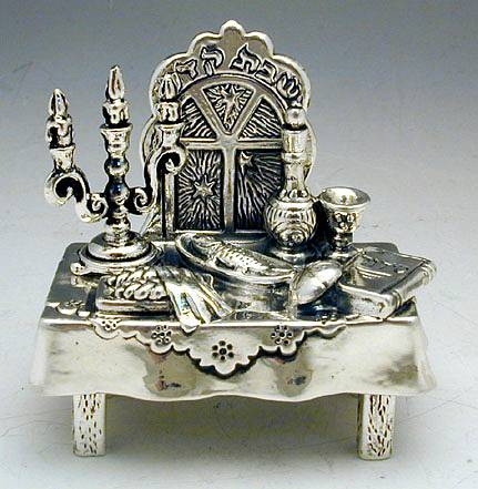 Sterling Silver Sabbath Table Miniature