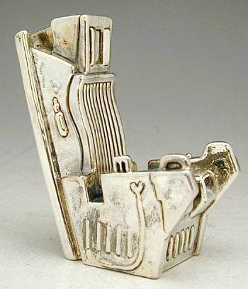 Sterling Silver Jet Chair Miniature