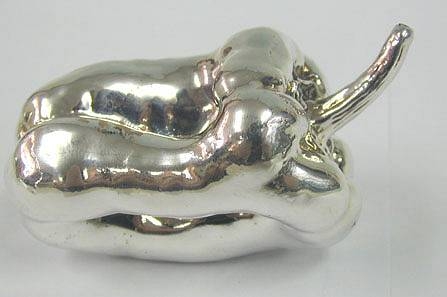 Sterling Silver Model of a Pepper 