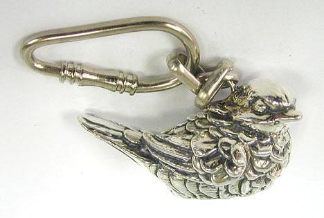 Sterling Silver Sparrow Key Chain
