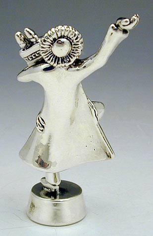 Sterling Silver Hassidic Jew Dancing Figurine