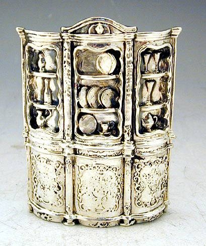 Sterling Silver Large Cabinet Miniature 