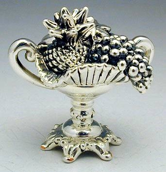 Sterling Silver Fruit Bowl Miniature 