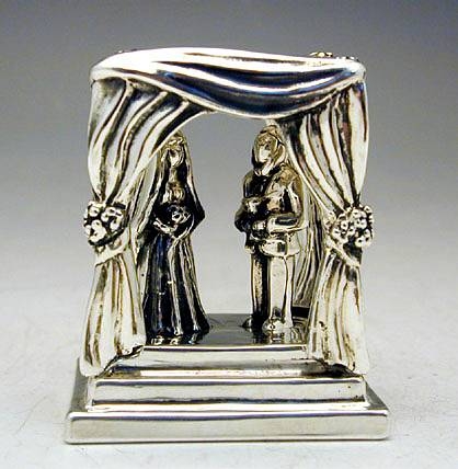 Sterling Silver Jewish Wedding Ceremony Miniature 