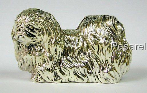 Silver Model of Pekinese Dog