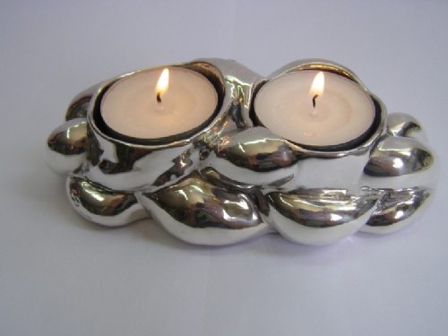 Sterling Silver Traveling CHALHA candlestick