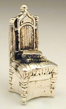  Sterling Silver Chair With Book
