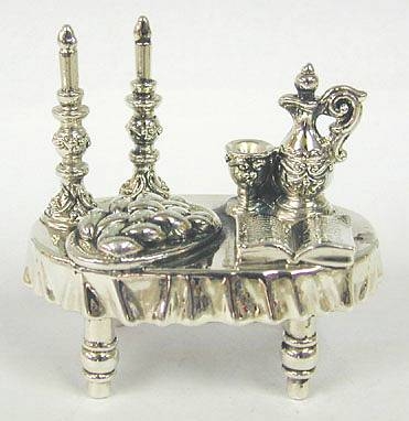 Sterling Silver miniature Sabbath table 