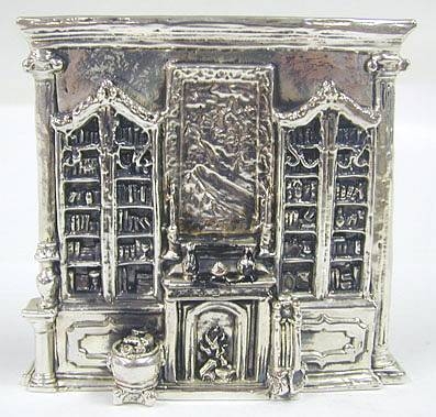 Sterling Silver Library Miniature
